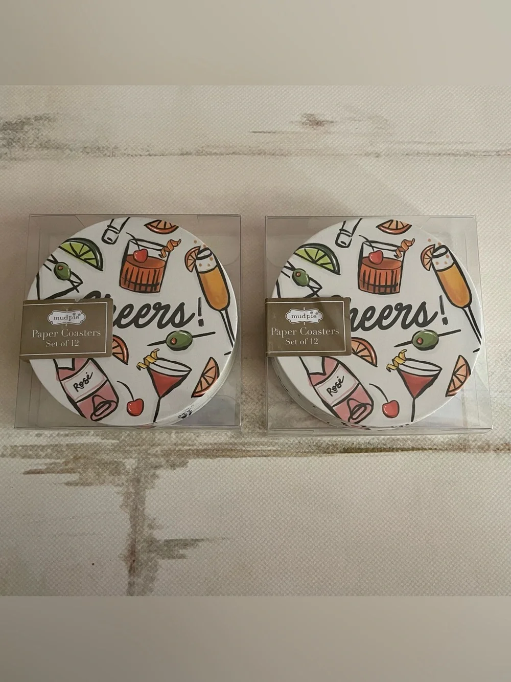 Mud Pie & Vintage Corelle Coasters Resellers Lot Bar Accessories
